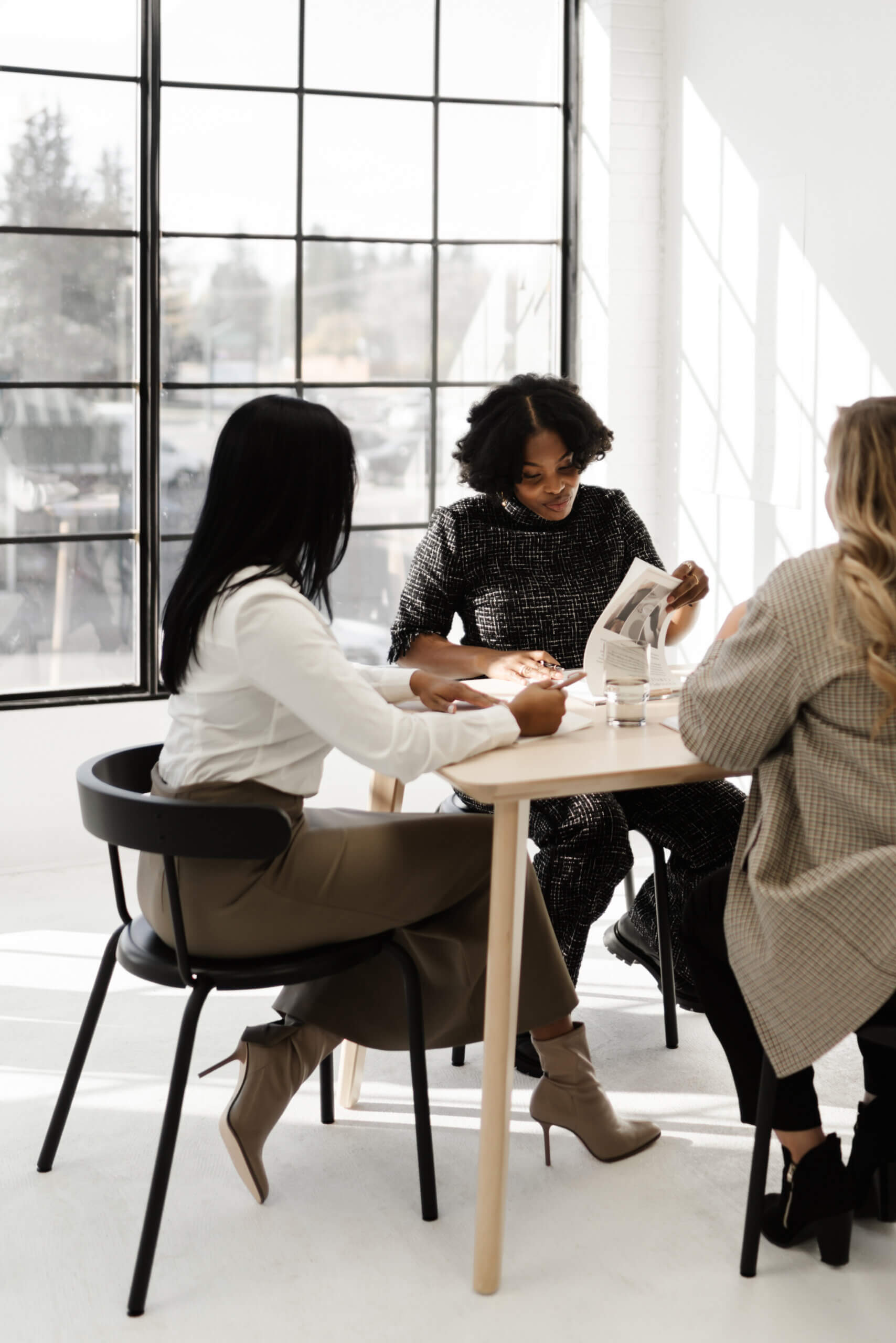 Women sitting at a table