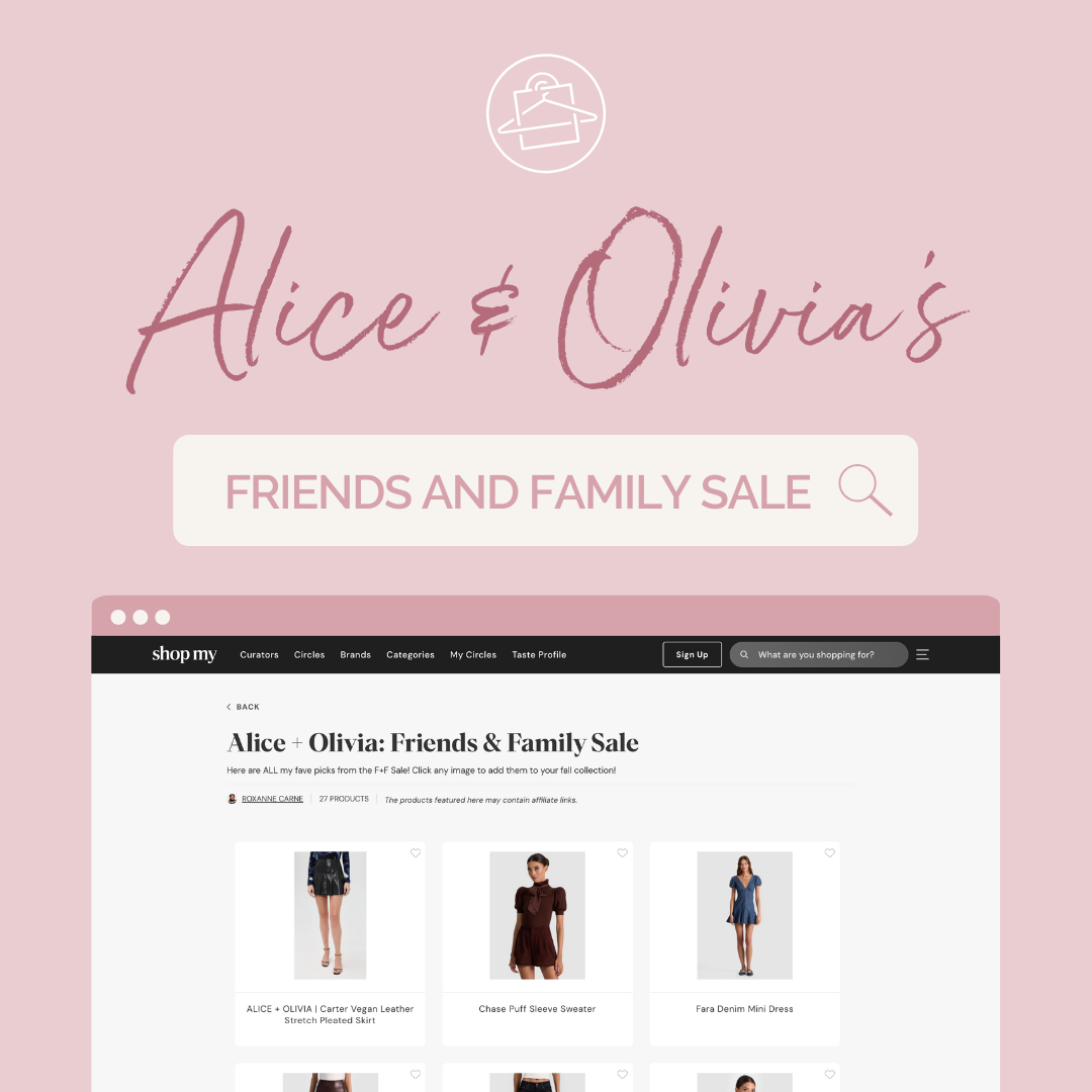 Personal Stylist, Roxanne Carne, shares her top shopping picks from Alice + Olivia's Fall 2025 Friends & Family Sale!